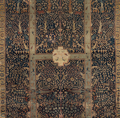 فرش واگنر مجموعه‌ی برل/موزه‌ی گلاسکو قرن ۱۷ م
