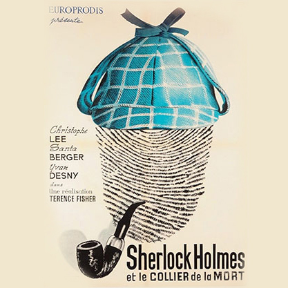 sherlock holmes. طراحی پوستر، گرافیک و خلاقیت، ارتباط تصویری