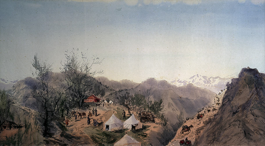 Panorama of Persia, Pavel Yakovlevich Pyasetsky, پاول یاکولویچ پیاستسکی iran-russia iran landscape