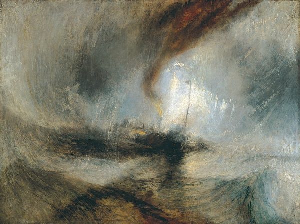 کشتی بخارگرفته بر دهانه‌ی بندرگاه، 1842 / ترنر / جهان مدرن