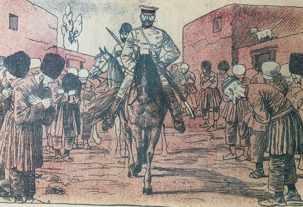 تصویر 1. ملانصرالدین شماره 6 (12 می 1906) استعمارگری روسیه